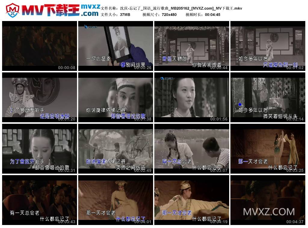 沈庆-忘记了_国语_流行歌曲_MB205162